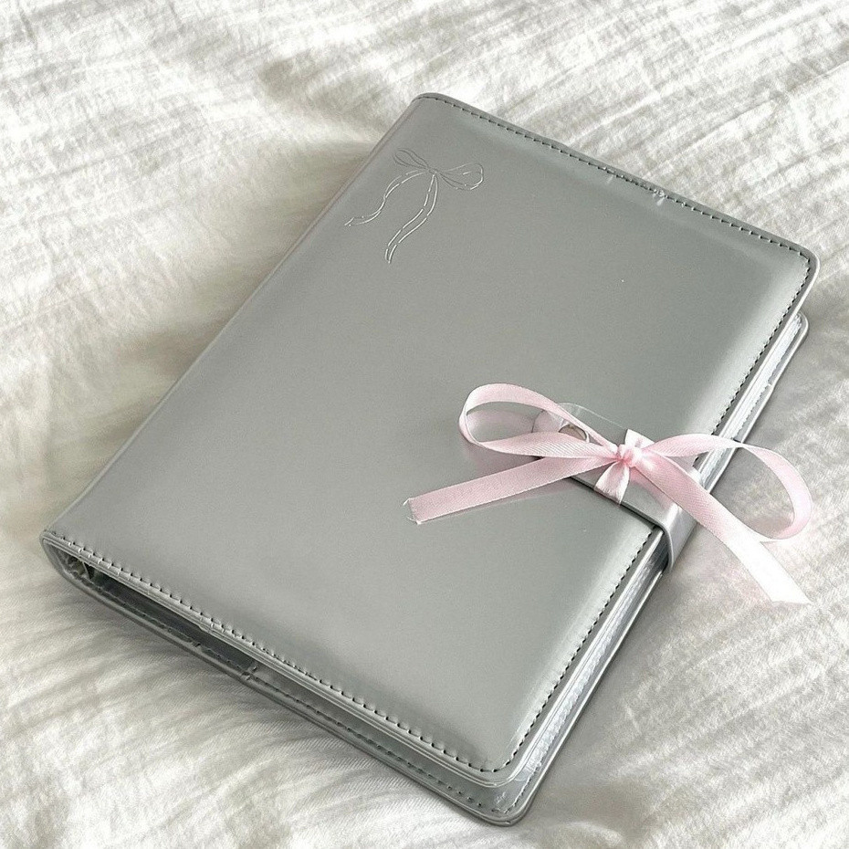 สมุดการ์ดเงิน หนัง pu A5 การ์ดหนังสือหัวเข็มขัดแม่เหล็กไม่แอตทริบิวต์หลวมใบ Four Palace การ์ดหนังสือคู่มือเก็บ 10 ซม.การ์ดขนาดเล็กอัลบั้มรูปโปสการ์ดอัลบั้มหนังสือการ์ดขนาดเล็ก