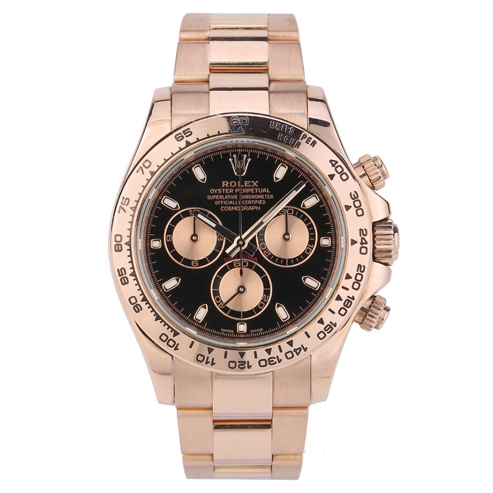 Rolex Rolex Daytona 18k Rose Gold Automatic Mechanical นาฬิกาผู้ชาย116505-0008