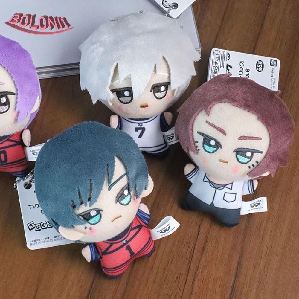 Bo BLUE LOCK ตุ๊กตาพวงกุญแจ,อะนิเมะรูป Nagi Sishiro ตุ๊กตาผ้าฝ้ายจี้,ยัดไส้พวงกุญแจ Chigiri Hyoma นุ่ม Yoichi Chigiri BLUE LOCK คอลเลกชันตุ๊กตาผ้าฝ้าย
