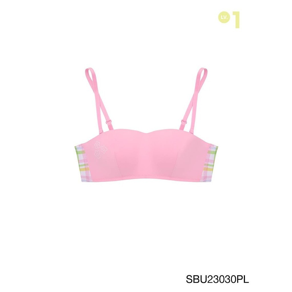 Sabina Pretty Perfect Level 1 เสื้อชั้นใน เกาะอก  ไร้โครง รหัส SBU23030PL – สีชมพูอ่อน – โปรปัง