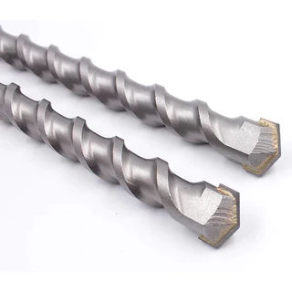 8-22 มม.X 500-800 มม.คอนกรีตยาว SDS Plus Bit Cross หัวตัดคู่ auger ค้อนผนังอิฐบล็อกค้อนไฟฟ้าอิฐบิตก่ออิฐ