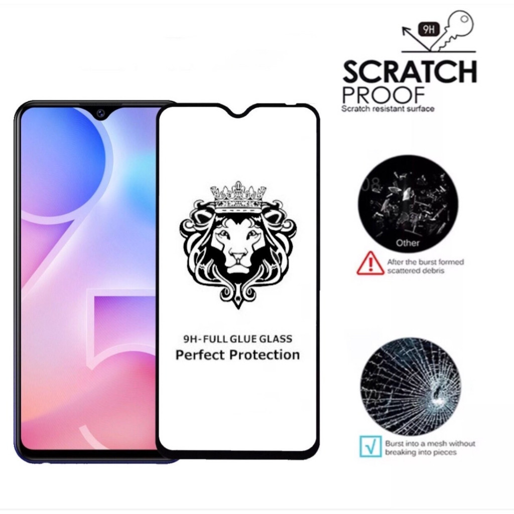 มือถือ 9H Full กระจก เต็มจอ For VIVO S1 S1Pro Y02 Y36 Y71 Y81 Y83 Y85 Y89 Y81i Y91i Y91C Temperedgla