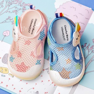 Cheerful Mario อายุ 0-2ปี ตีนตุ๊กแก ลองเท้าเด็ก การ์ตูนรุ้ง …