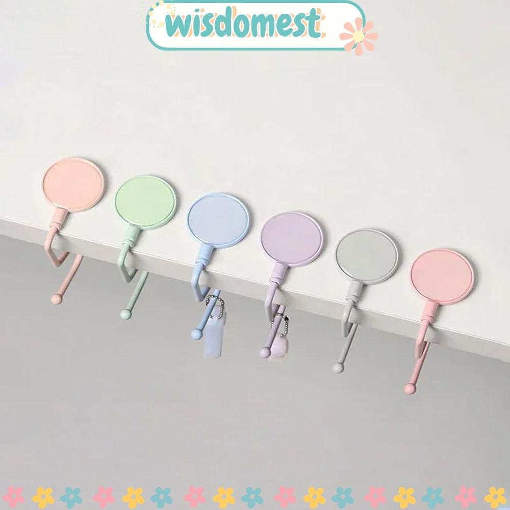 Wisdomest ตะขอแขวนกระเป๋าถือตั้งโต๊ะ, ที่แขวนกระเป๋าแบบไม่ร่องรอยแบบถอดได้, ที่วางกระเป๋าเอกสารอเนกประสงค์อเนกประสงค์ที่ใช้งานได้จริงนักเรียน