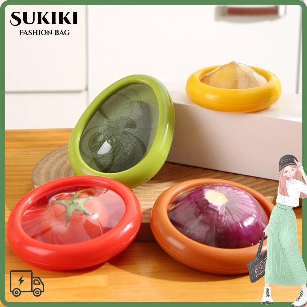 Sukiki กล่องประหยัดหัวหอมผลไม้ทนทานผัก Crisper Fresher กล่องอาหารปิดผนึกกล่องเก็บ