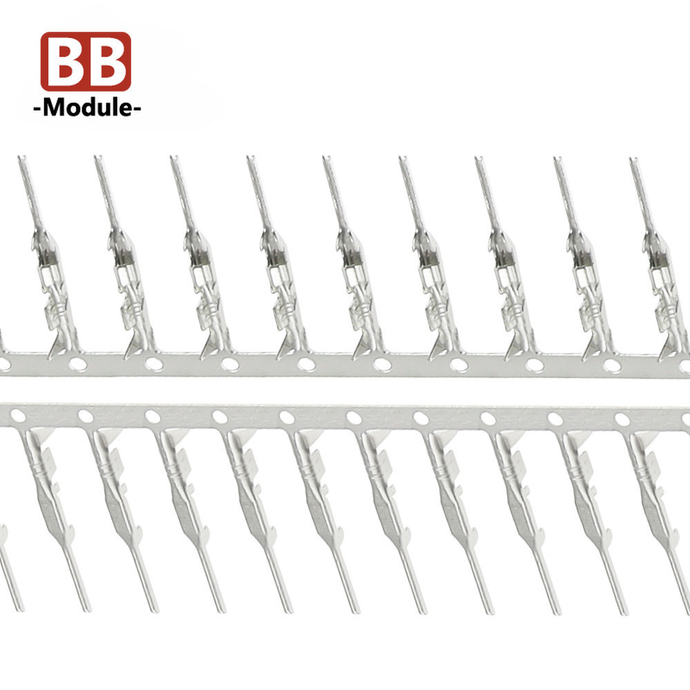 100pcs 2.54 มม.ชาย Pin Dupont Reed Dupont Jumper Wire 2.54 Dupont langueette Connector Terminal Pins