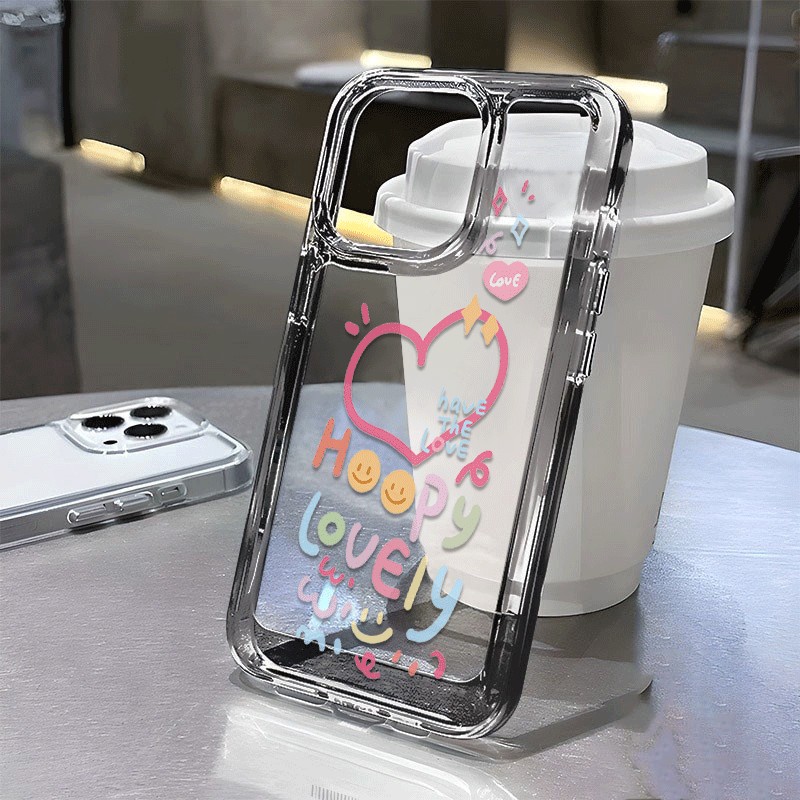 เคส Happy Lovely Heart case hp OPPO A1k/C2 A3s A15/A15s A16 A16k/A16e A17/A17k A18/A38 A53/A33 A54 A