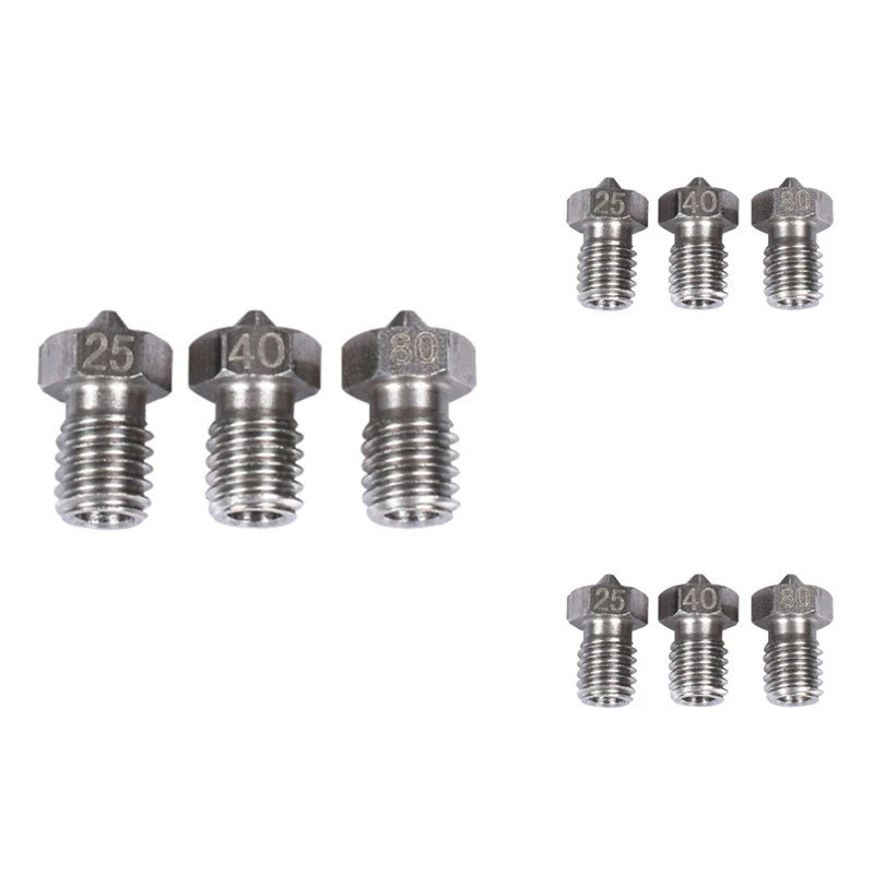 3D Printer Accessories Hardened Steel Nozzle For E3D V6 V5 Hot-End Extruder For J-Head 3.0Mm Filamen