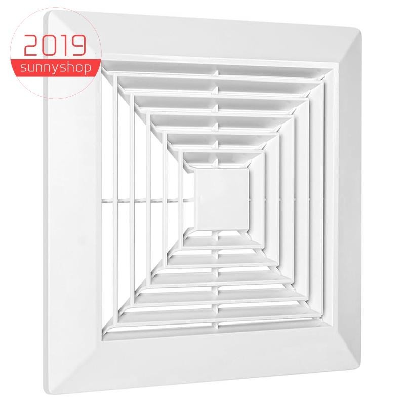 [ซันนี่ช็อป2019]ฝาครอบพัดลมดูดอากาศในห้องน้ําพร้อมชิ้นส่วนทดแทนสปริงสําหรับเพดานสี่เหลี่ยมหรือพัดลมดูดอากาศแบบติดผนัง, ห้องน