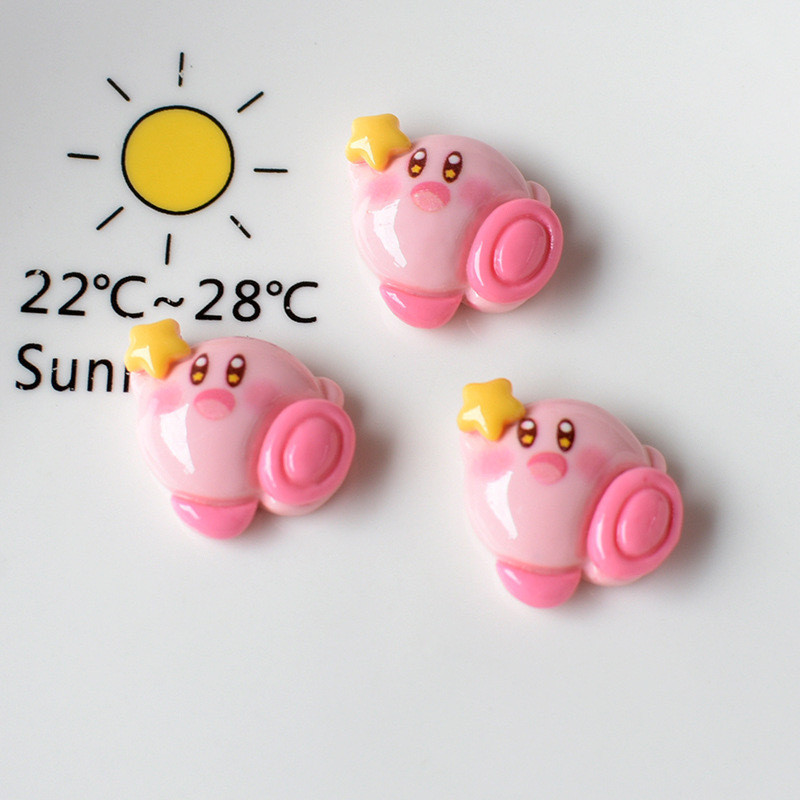 น่ารัก Kirby Jibbitz จิ๊บบิท อุปกรณ์ตกแต่งรองเท้า ชุดเซต Charms ตัวการ์ตูนน่ารัก ลายหลากหลาย แบบหัวเข็มขัด/มีรู