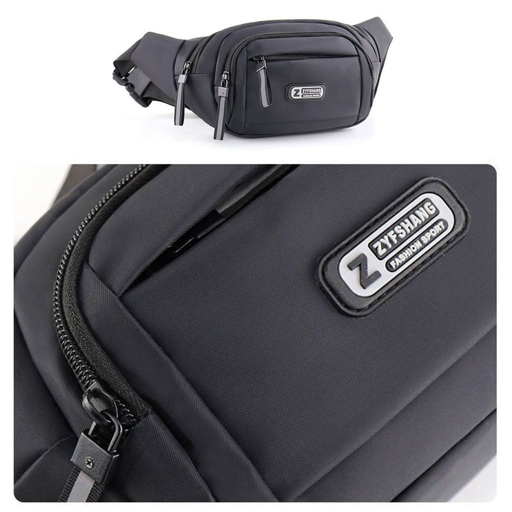 tokyosellected (T2111) กระเป๋าคาดอกผ้าไนล่อน ป้ายR SPORT
