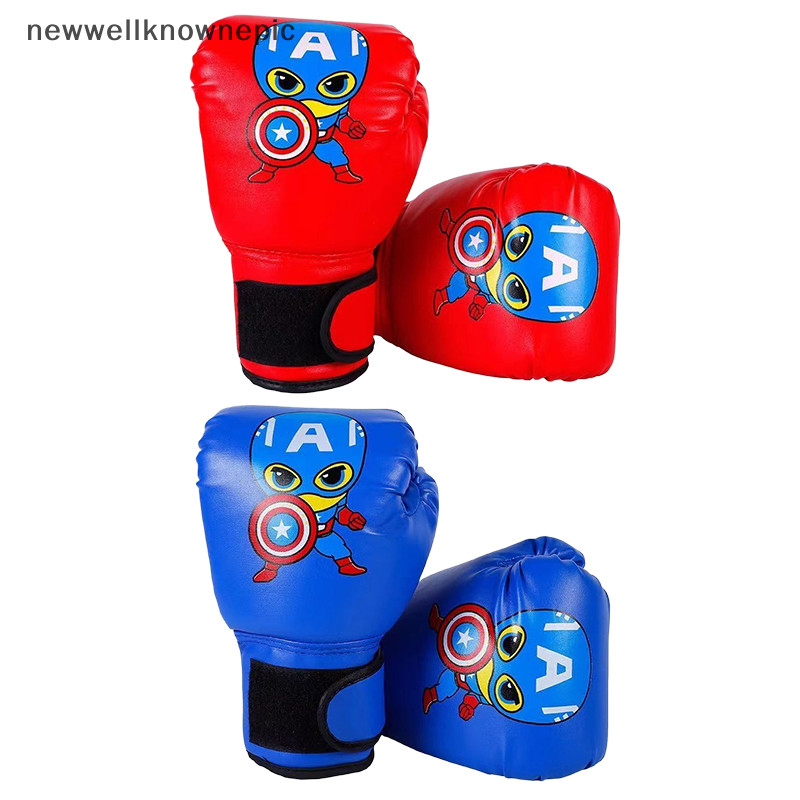 Newwellknownepic นวมชกมวยเด็กฝึกเด็ก Punching Kickboxing อุปกรณ์เสริมสบาย Sparring TH