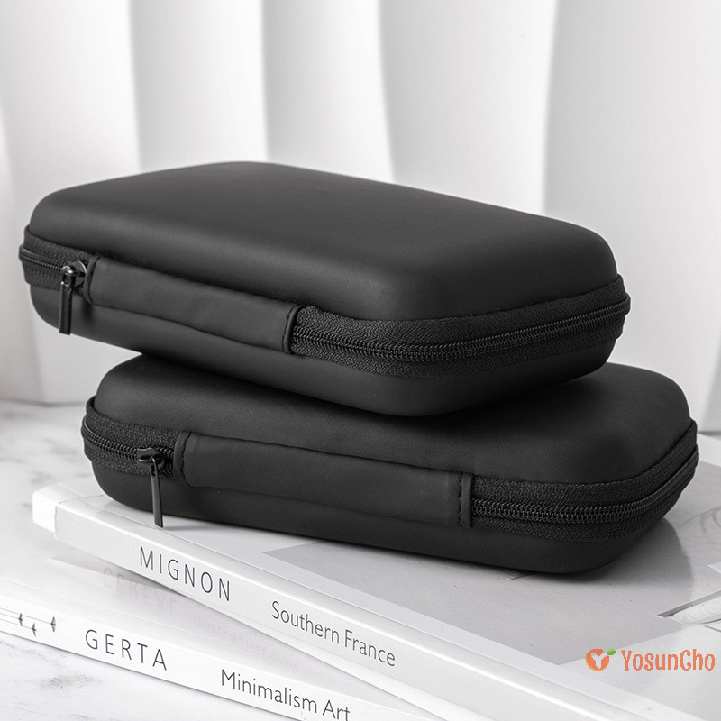 YosunCho] Portable 3C Hard Digital Gadgets Storage Bag หนังเทียมหูฟัง Charger Case Data Cable U Disk Organizer ใหม่