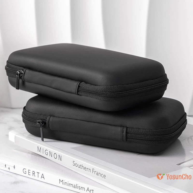 YosunCho] Portable 3C Hard Digital Gadgets Storage Bag หนังเทียมหูฟัง Charger Case Data Cable U Disk Organizer ใหม่