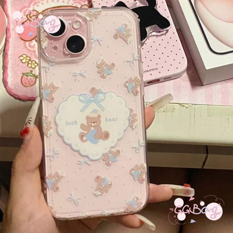 การ์ตูนเต็มหน้าจอรักหัวใจคิตตี้กันกระแทกเคส Tpu อ่อน IPhone 7Plus 11 13 14 XR 15 12 Pro Max X XS Max 6 6s 7 8 Plus