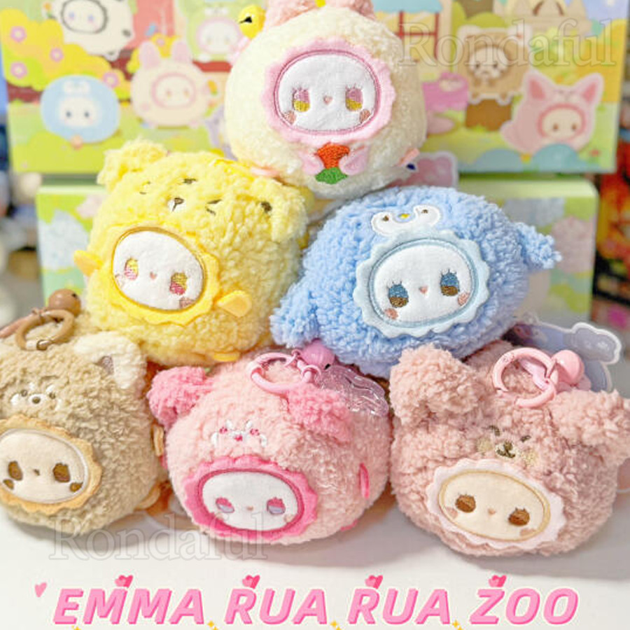 [แบบสุ่ม]MJ Studio Emma Rua Rua Zoo Tuan Tuan Keychain series blind box set