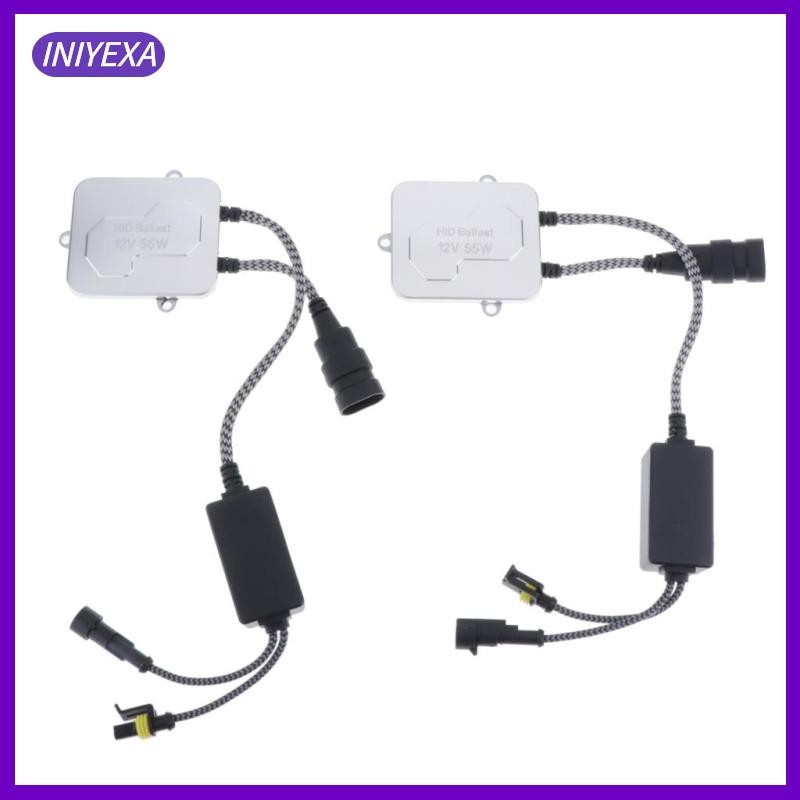 [Iniyexa] 2 ชิ้น 12V 55W -บัลลาสต์ทดแทนดิจิตอลซีนอนแบบบางสําหรับ