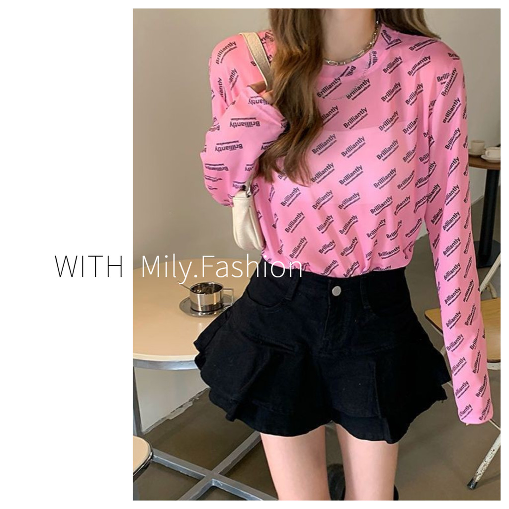 เสื้อแขนยาว ผ้าตาข่าย กันแดด แบบบาง ทรงหลวม แฟชั่นฤดูร้อน