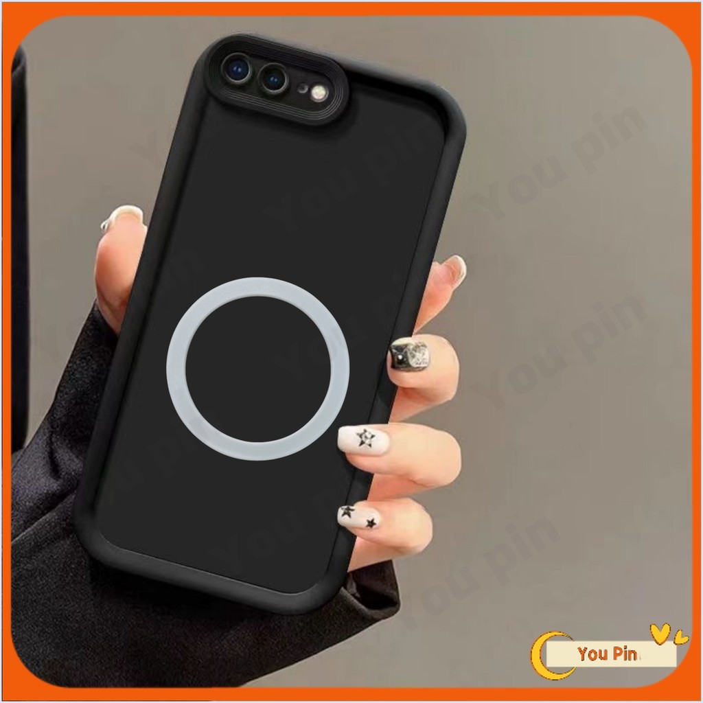 ปลอกสําหรับiphone 7 8 7 Plus 8 Plusกรณี6 Plus 6S Plus XR X XS Max 11 12 13 14 15 16 Pro Maxในกรณีปลอกเรียบง่ายและคุณภาพสูงแม่เหล็กTPUเคสโทรศัพท์