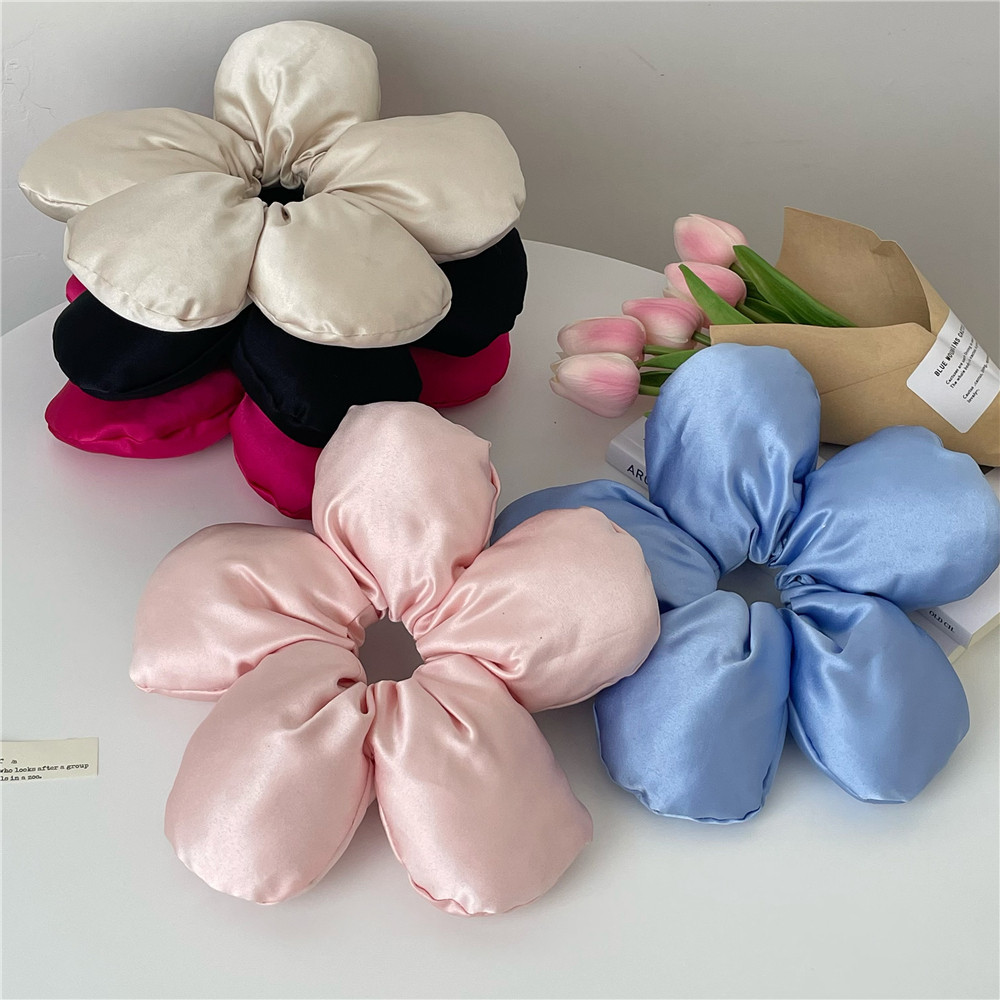 สง่างามน่ารักฟองน้ําดอกไม้ผูกผมแฟชั่นอเนกประสงค์หัวเชือกเกาหลีซอกออกแบบผูกผม - รูปที่ 2