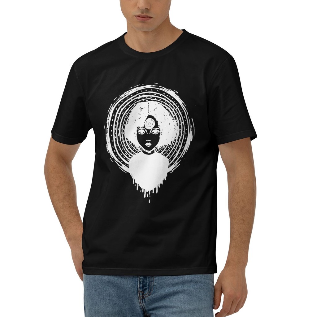 Uzumaki Junji Ito Tomie มังงะสยองขวัญญี่ปุ่นยอดนิยมผ้าฝ้ายเสื้อยืดสําหรับชาย