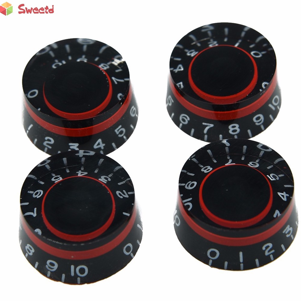 SWTDRM4 ชิ้นกีตาร์ควบคุมความเร็วลูกบิด Volume Tone Knob สําหรับ Les Paul กีตาร์อุปกรณ์เสริมMUSIC
