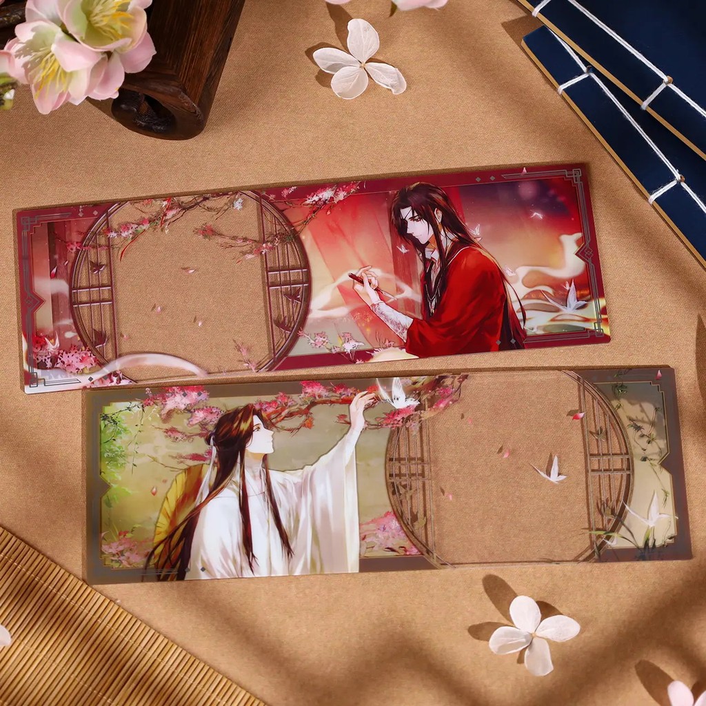 แอนิเมชั่น Tian Guan Ci Fu (TGCF) ของแท้ ดูผีเสื้อ และเรียกซีรีส์รัก ป้ายยืน ตั๋วกระดาษสี