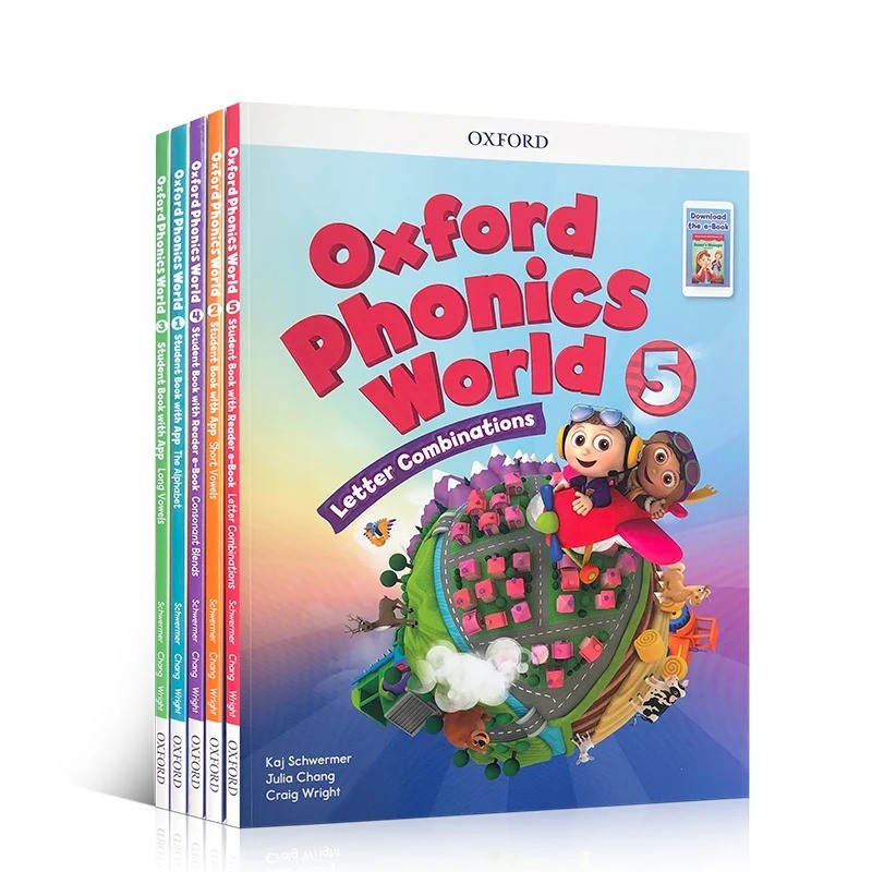 Oxford Phonics World with Workbooks Books Educational English Learning Books for Kids Classroom Teacher's Teaching Aids