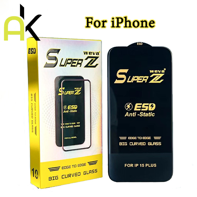 AK ฟิล์มกระจก ใช้สำหรับ IPhone 15 6 7 8 S + Plus X XR XS Max 11 12 13 14 15 Pro Max 15 Plus 12 13 Mini ฟิล์มกระจกนิรภัย