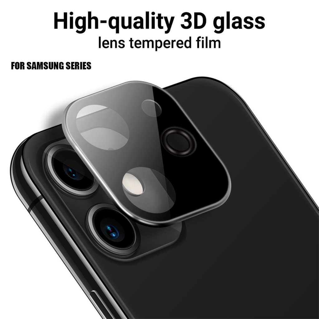 3D ฟิล์มกันรอยเลนส์โทรศัพท์มือถือ กระจกนิรภัย 0.7 For Samsung A55 A35 A15 A54 A34 A14 A12 A32 A05 S2