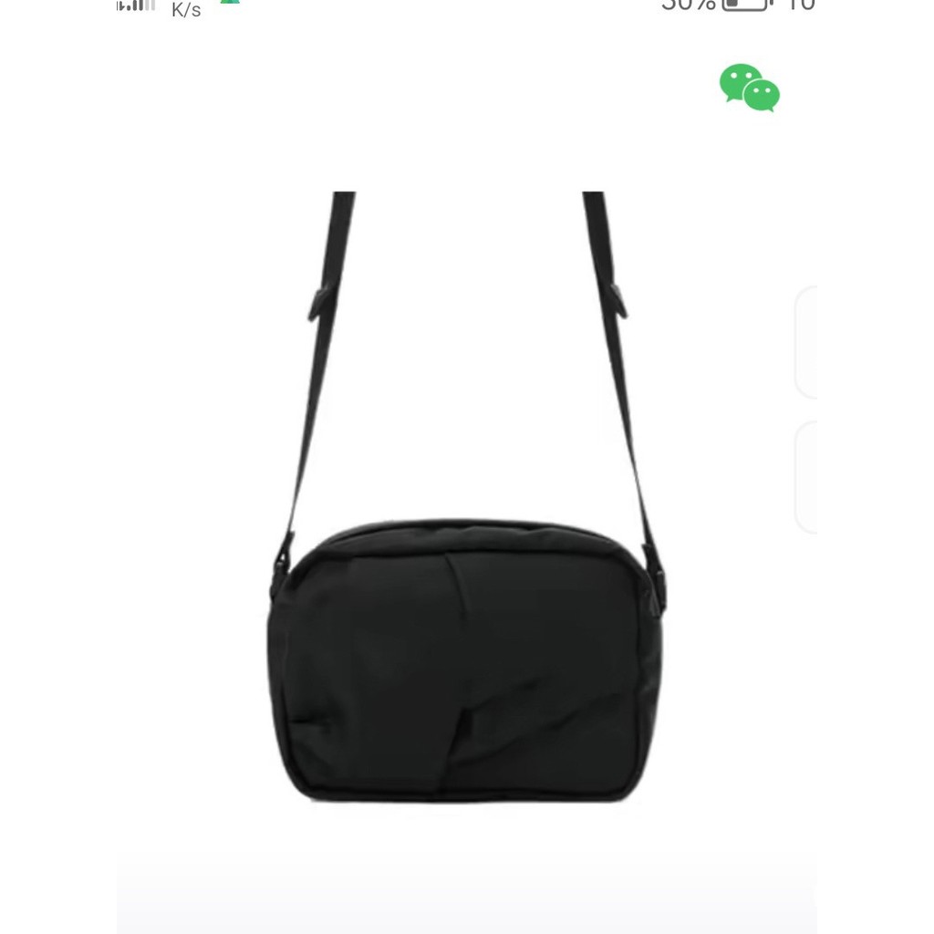 YEKZ Alexander Wang  LadiesSPORTNylon Logo Camera Bag Black Casual Crossbody Bag Waterproof Material