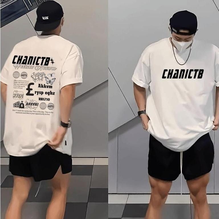 TeeTwoOneเสื้อผู้ชาย สตรีท เสื้อยืด oversize "CHANICTB" COTTON100%เสื้อผู้ชาย ผ้าฝ้ายใส่สบาย ไม่ต้องรีด unisex【COD】