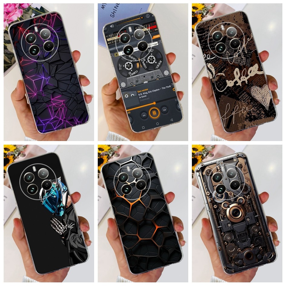 สําหรับrealme 12 Pro PlusกรณีRMX3840 ฝาหลังน่ารักการ์ตูนโปร่งใสสําหรับRealme 12 Pro RMX3842 RMX3843 ปลอก