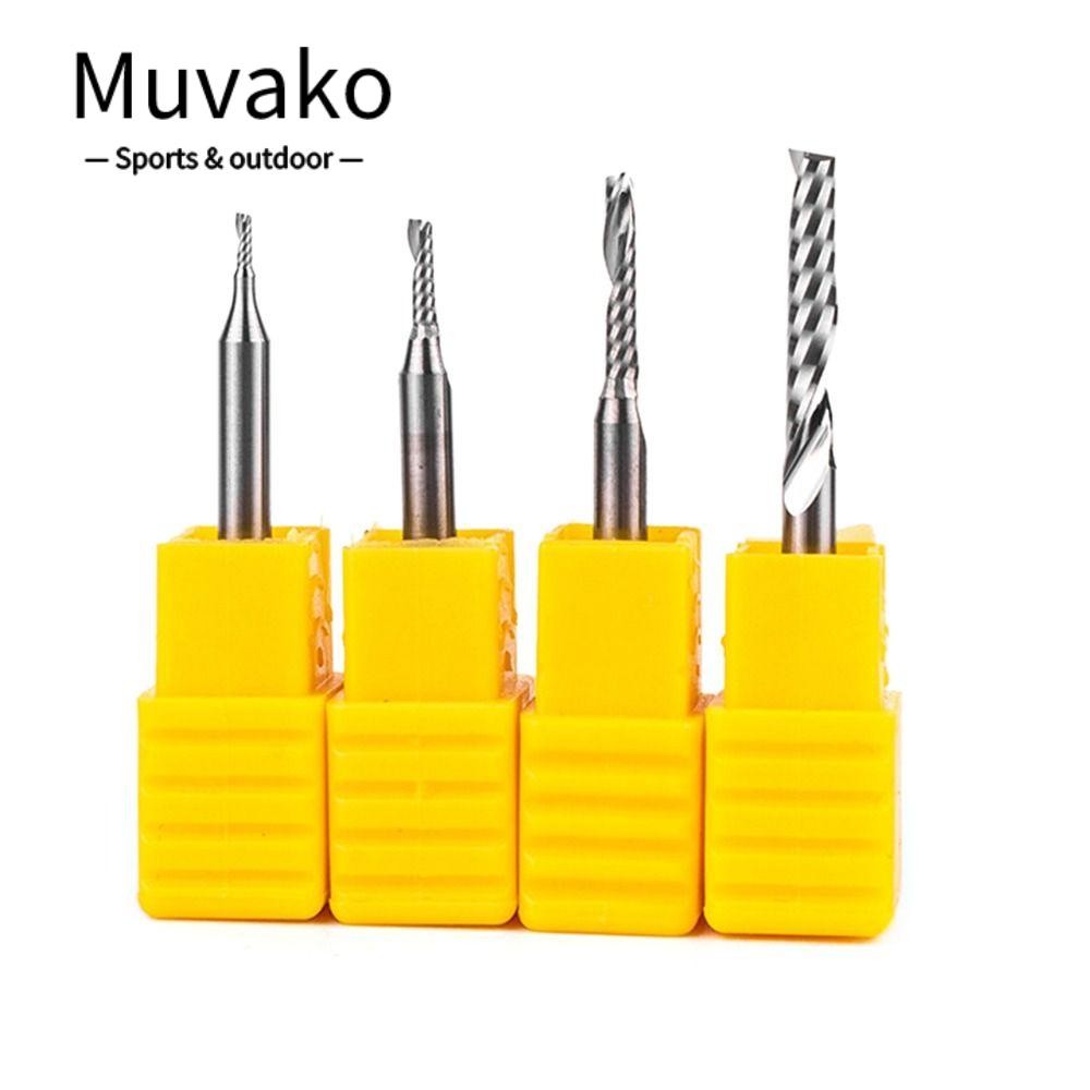 Muvako โรงสีปลายขลุ่ยเดี่ยว เครื่องมือ CNC เครื่องตัดโรงสีเกลียว เครื่องตัดไม้ เครื่องตัดโรงสี