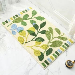 พรม พรมเช็ดเท้า 40x60CM พรมเช็ดเท้าหนา ฐานยางกันลื่น ดูดซับน้ำดี แห้งใน เหมาะสำหรับใช้ในห้องน้ำ