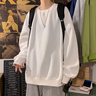 (🇹🇭พร้อมส่งในไทย🇹🇭) เสื้อสเวตเตอร์หลวมสีพื้นทึบผู้ชาย 💯🥼