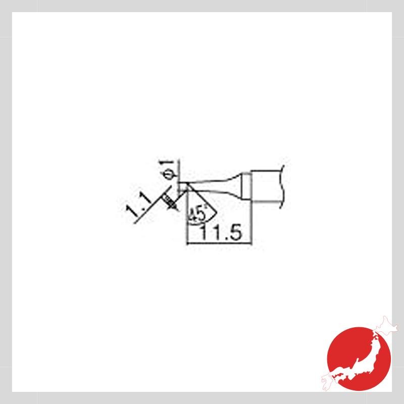 Hakko ปลายหัวแร้ง/1Bc ประเภท T12Bc1
