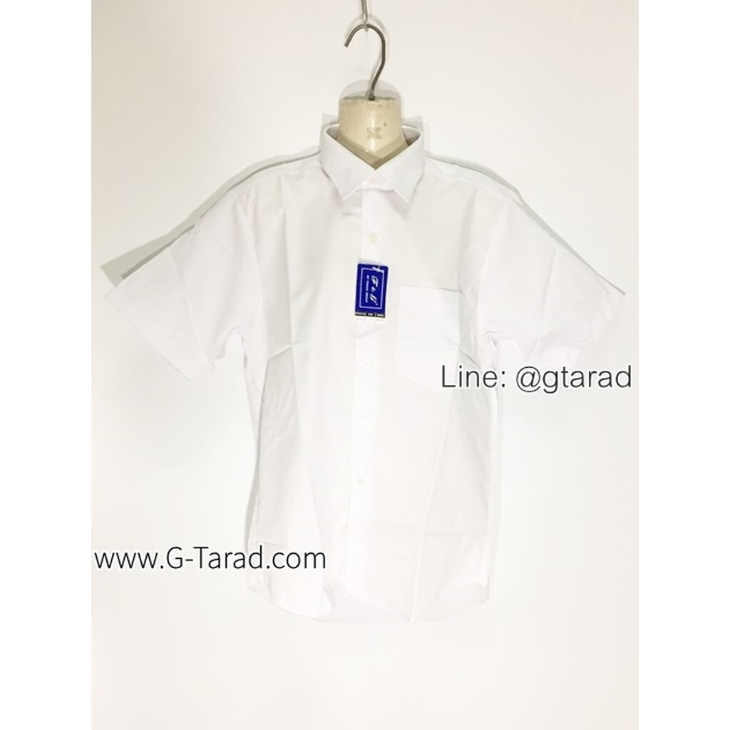 Fokus No.999 เสื้อเชิ๊ตแขนสั้นสีขาว
