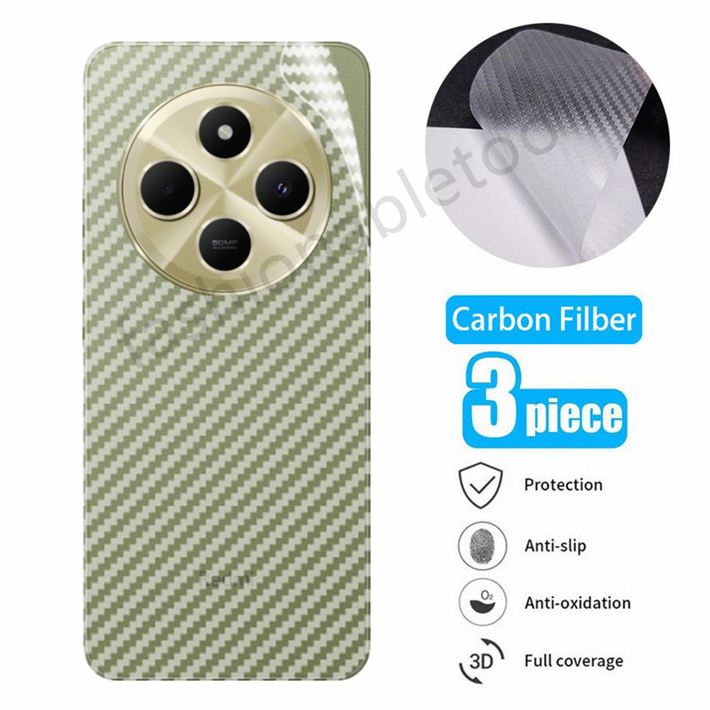 ฟิล์มคาร์บอนไฟเบอร์ด้านหลังสําหรับ Redmi 14C 13C 14 C 13 C Redmi14C Redmi13C 4G 5G Back Protector ฟิล์มนุ่มโปร่งใสคลุมทั้งหมดป้องกันหน้าจอสติกเกอร์