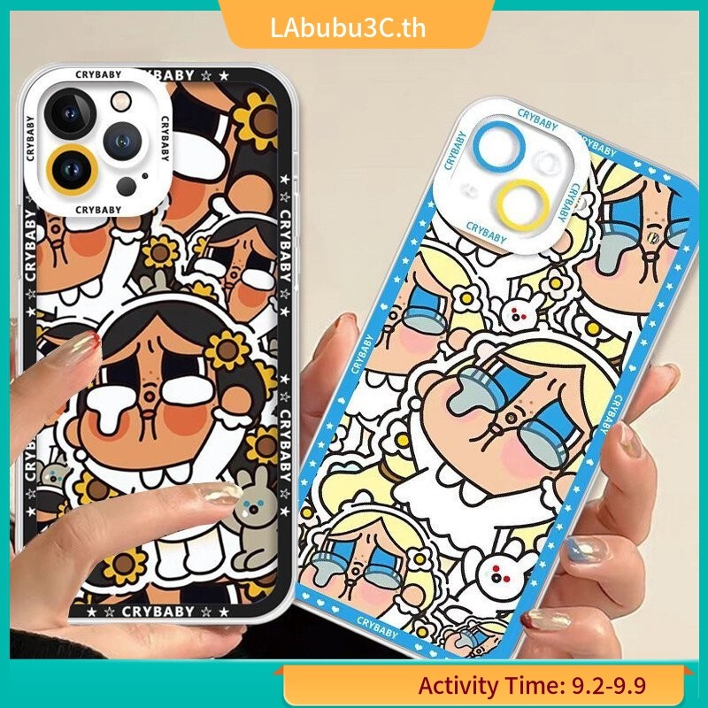 เคสโทรศัพท์มือถือ แบบนิ่ม ลายการ์ตูน Mart crybaby สําหรับ iPhone 11 12 13 14 15 Pro Max Plus 12 13 m