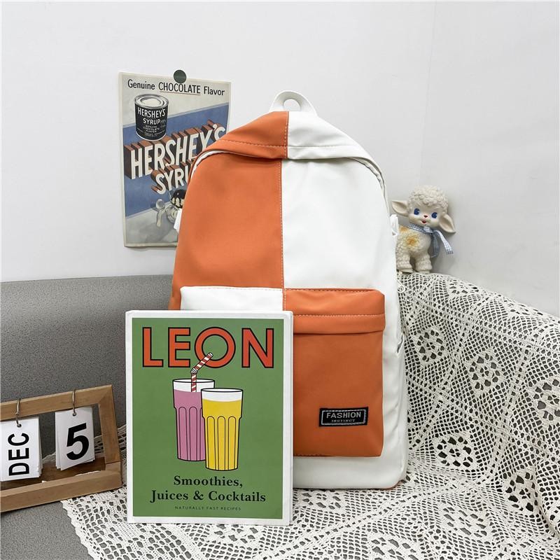【จัดส่งรวดเร็ว】กระเป๋าเป้สะพายหลัง กระเป๋าแฟชั่น ความจุขนาดใหญ่เวอร์ชั่นเกาหลี นักเรียนแฟชั่น