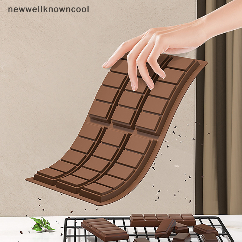 ใหม่wellknowncool 1 ชิ้นแม่พิมพ์ช็อกโกแลตซิลิโคนลึก Break-Apart ช็อกโกแลตไม่ติดโปรตีน Energy Bar แม่พิมพ์หนา Candy Bar แม่พิมพ์ AAD