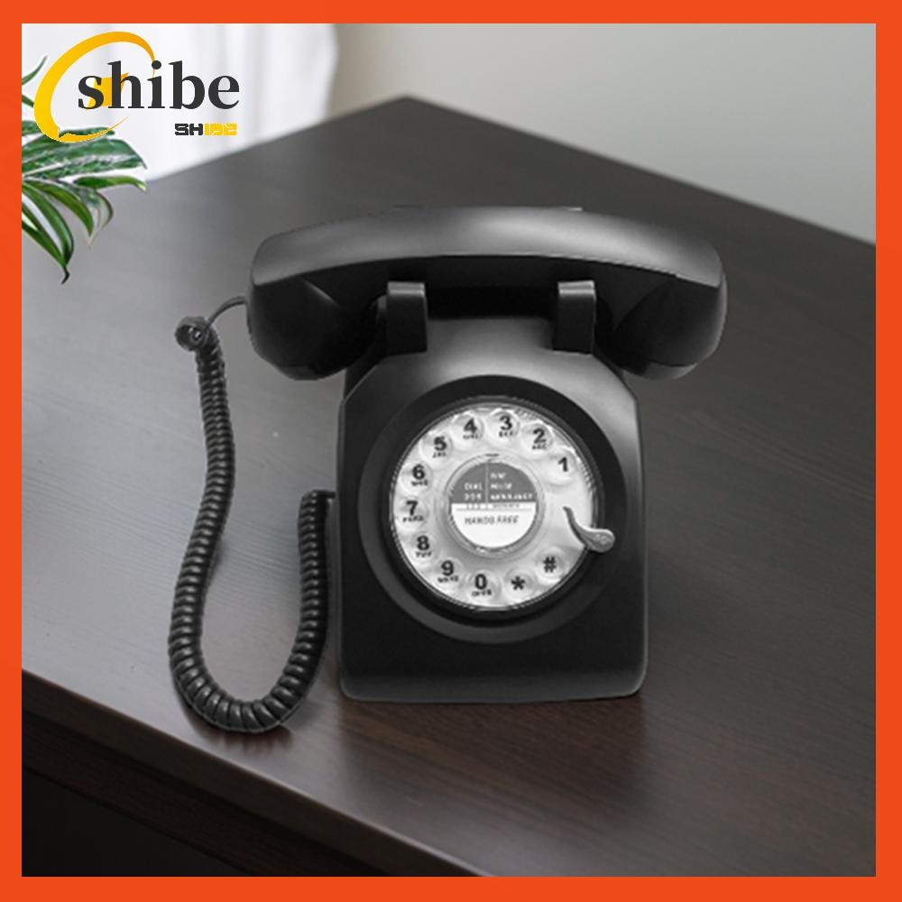 [shibell01.th] โทรศัพท์หน้าปัดโรตารี 1960s โทรศัพท์ย้อนยุคเก่าตกแต่งโทรศัพท์วินเทจสําหรับผู้สูงอายุ