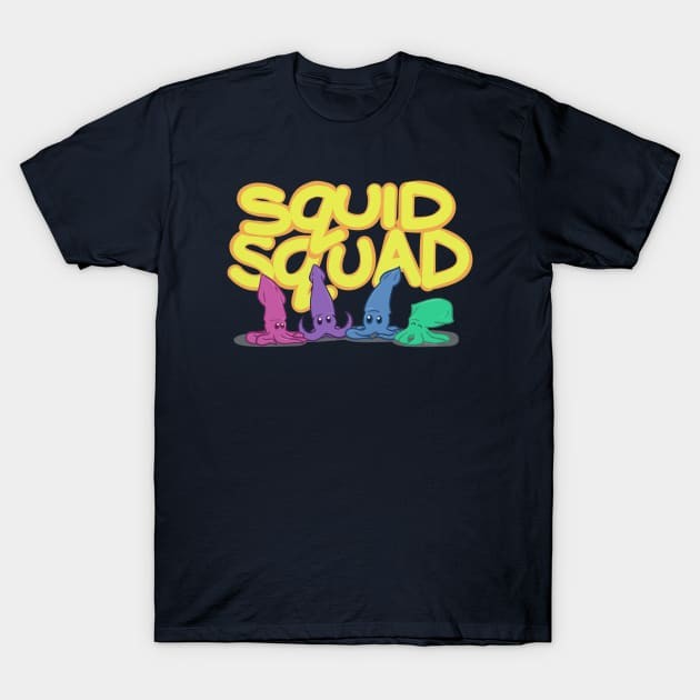 [COD]เสื้อยืด Squid Squad T-Shirtสวยๆ สีดำ เกาหลี คอกลม