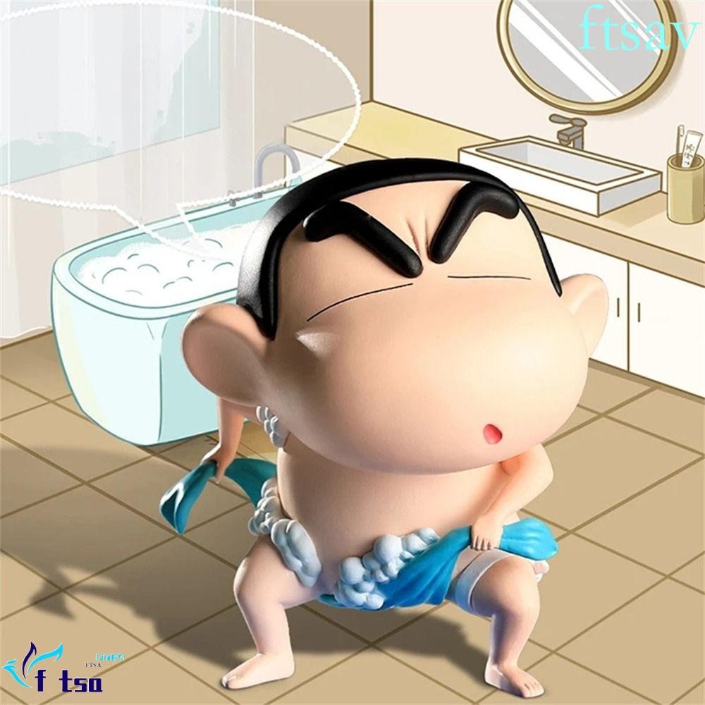 Swiftsaver Crayon Shin Chan รูปเด็กน่ารักของเล่นรถเครื่องประดับ Crayon Shin Chan เค้กตกแต่งคอลเลกชันของเล่น