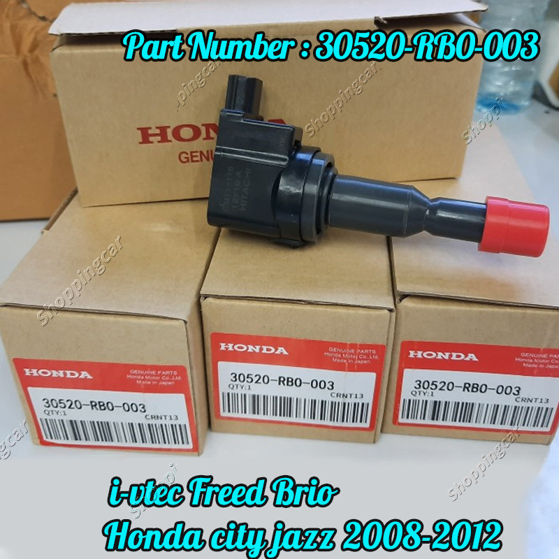【COD】 คอยล์จุดระเบิด for HONDA - JAZZ GD IDSI ตัวหลัง30520-RB0-003 / Civic-30520-RNA-A01คอยล์หัวเทียน แจ๊ส ซิตี้ ฮอนด้า