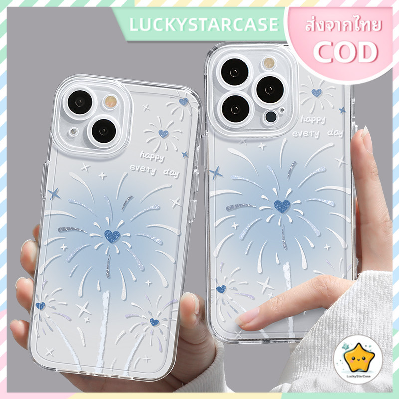 เคสโทรศัพท์ สําหรับ iPhone 11 12 13 14 15 16 Pro Max 7P 8P X XS XR SE เคส Fireworks Pattern Case เคสมือถือ เคสไอโฟนสวยๆ