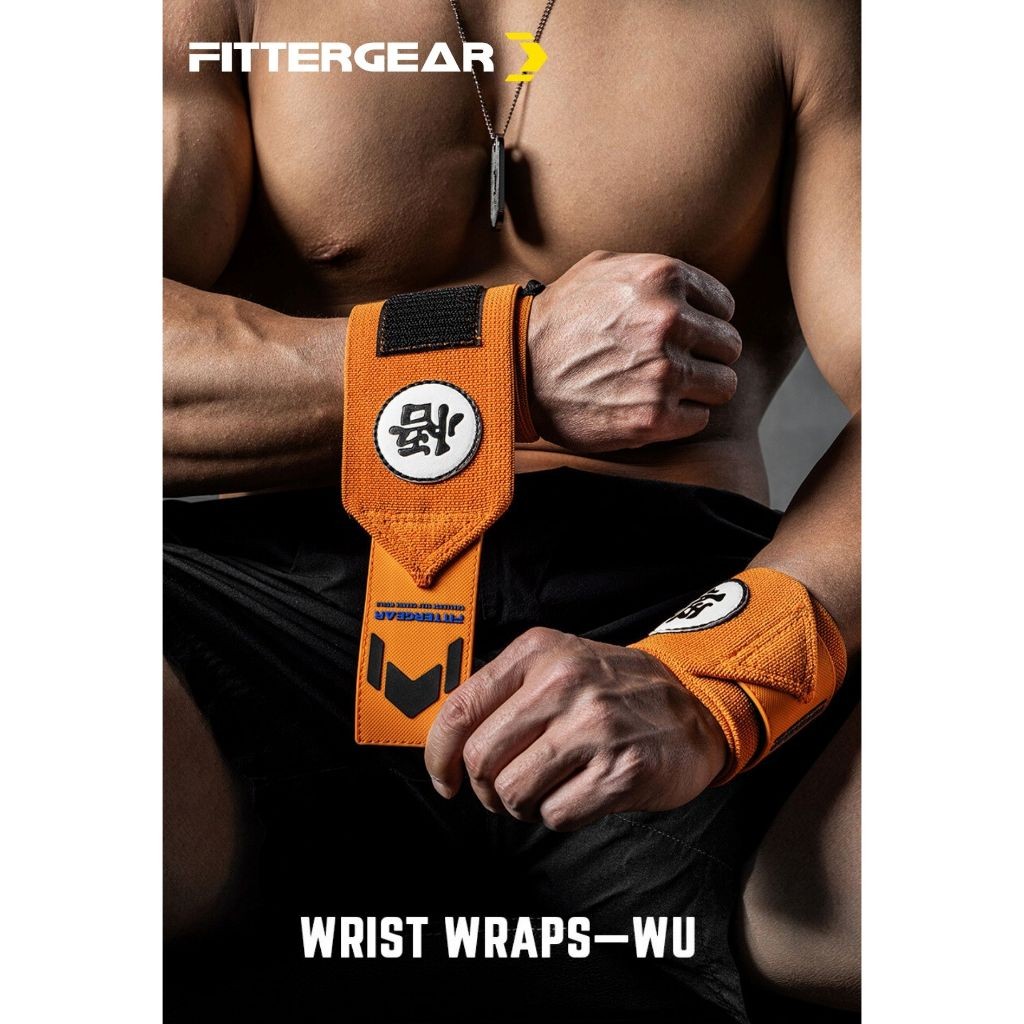WELSTORE FITTERGEAR WRIST WRAPS—WU สายรัดข้อมือฟิตเนส สายรัดข้อมือยกน้ำหนัก DRAGON BALL GOKU SERIES — صورة 3