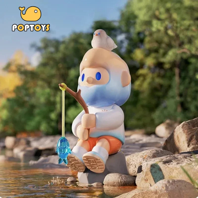 POPTOY Farmer BOB Encounter In The Wild Series Blind Box Art ของเล่นอินเทรนด์ตุ๊กตาเดสก์ท็อปตกแต่งของขวัญวันหยุดตุ๊กตาน่ารักอุปกรณ์เสริมแฟชั่น