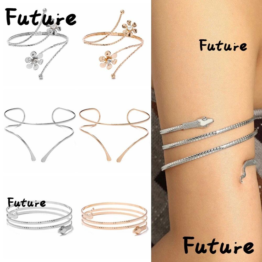 Future กําไลแขน สร ้ อยข ้ อมือโลหะผสม แหวนแขนกลวง